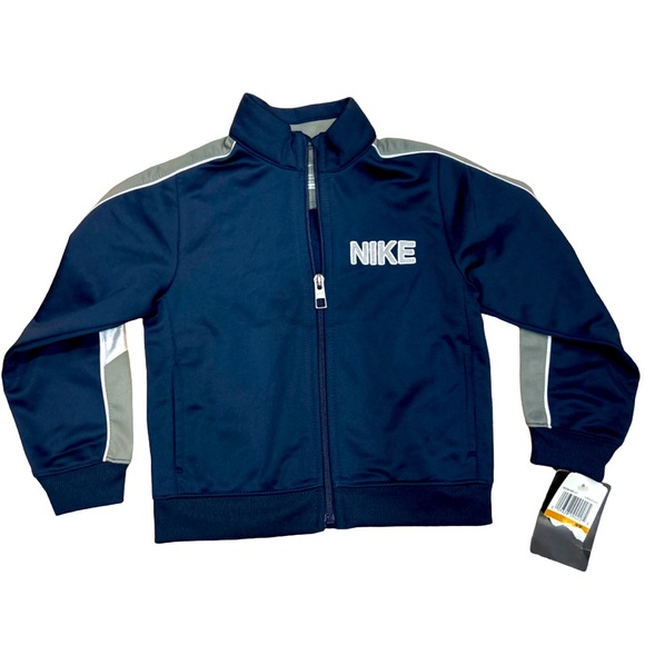 Boys Toddler Nike Trainer Jacket Sweatsuit Jogger Top Zip Up Navy 3T - Picture 1 of 5